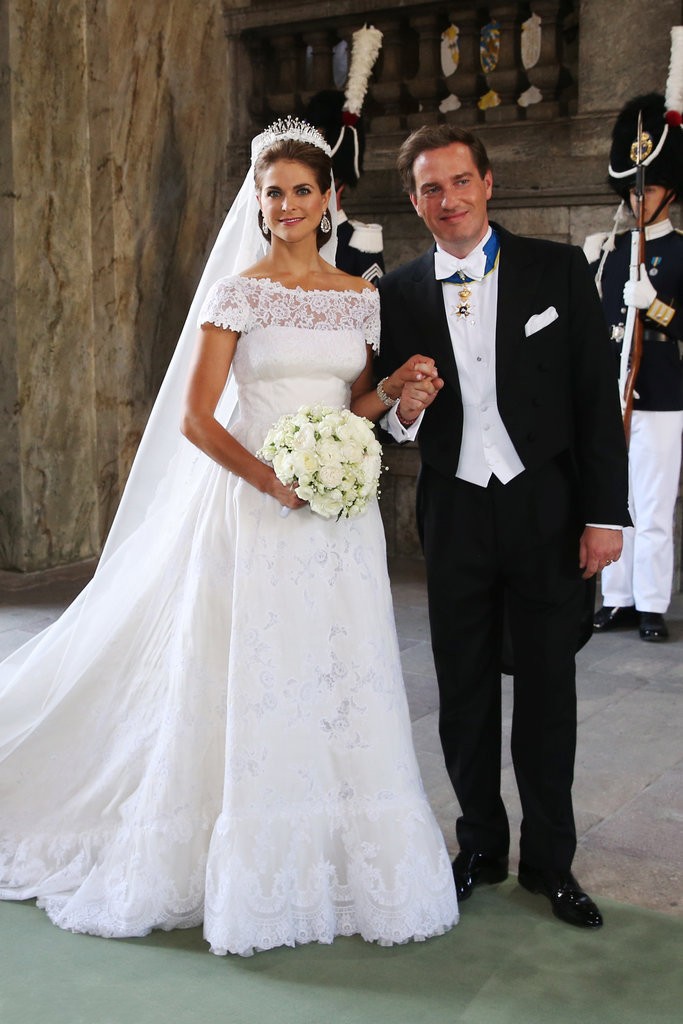 La princesse Madeleine épouse le financier Chriostopher O'Neil à Stockholm le 8 join 2013