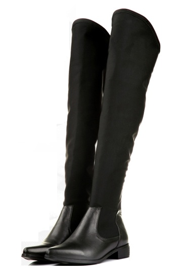 bottes plates noires