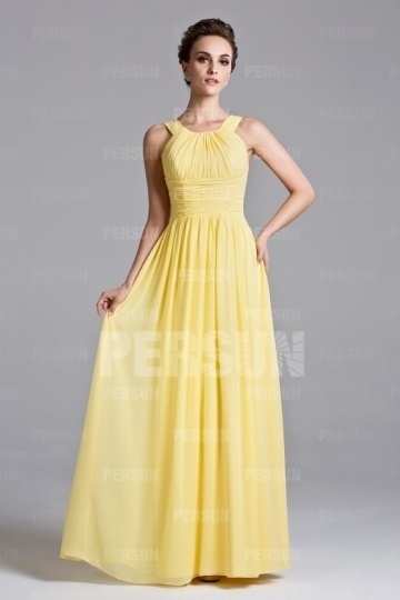 Robe simple ruchée pour maman de la mariée