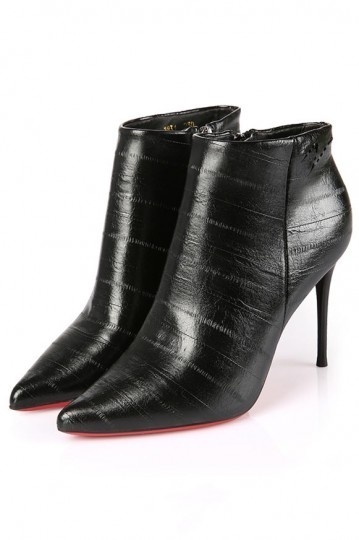 bottines noir pointu a talon