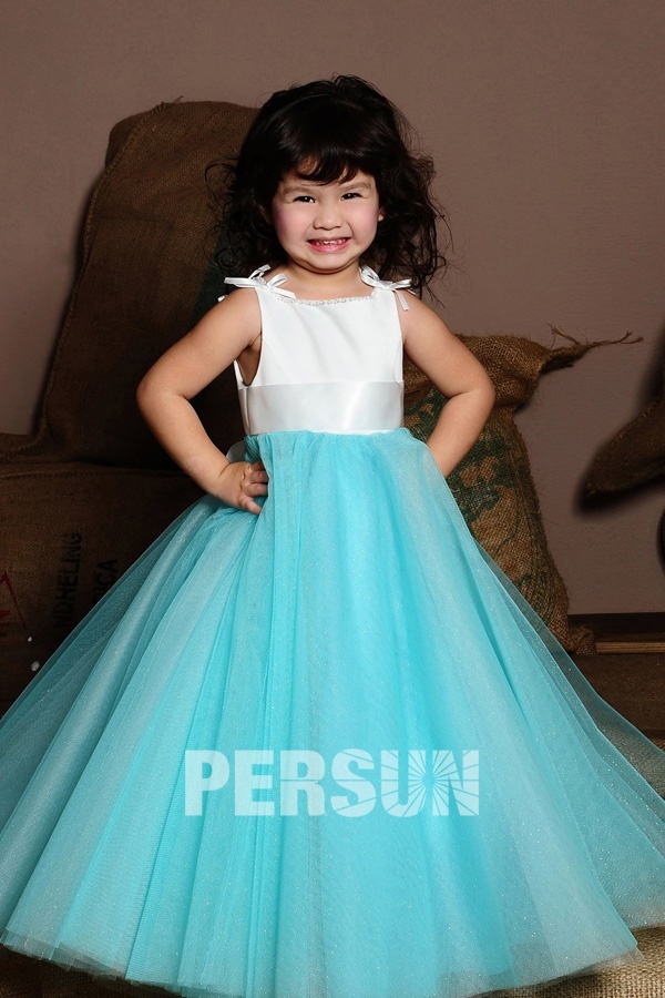 robe blanche enfant robe mariage enfant blanche et bleu en tulle persun fr robe blanche enfant robe mariage enfant blanche et bleu en tulle persun fr