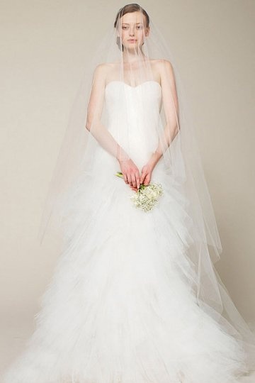 how to pick up a veil for your tulle wedidng dress