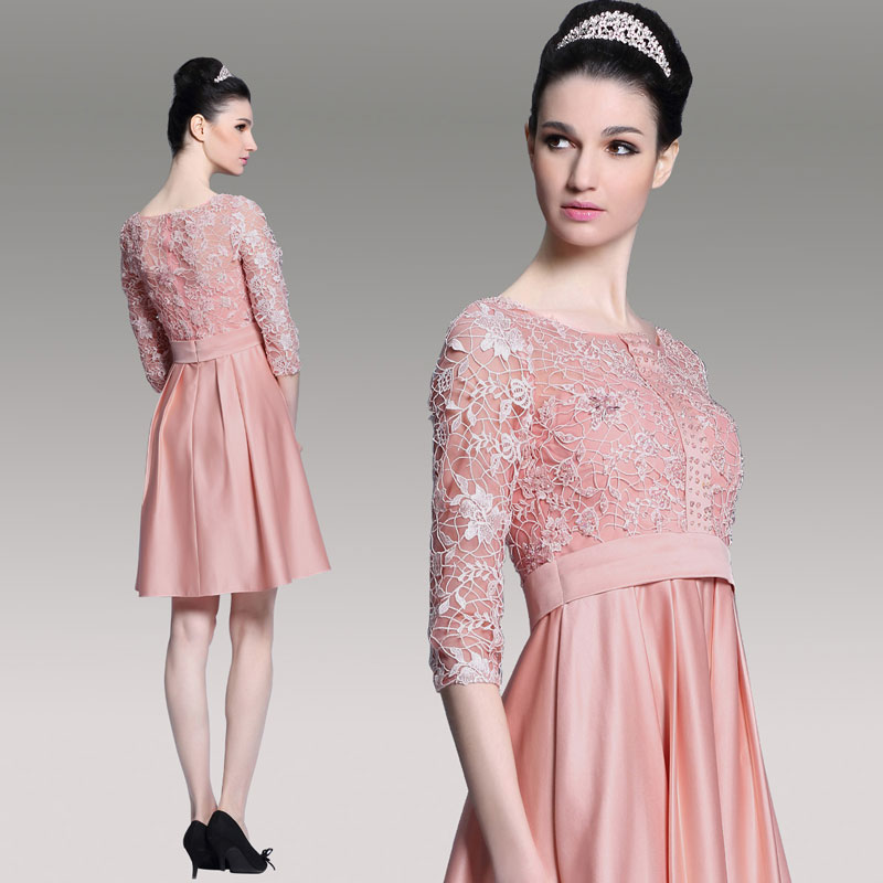 robe longue avec guipure